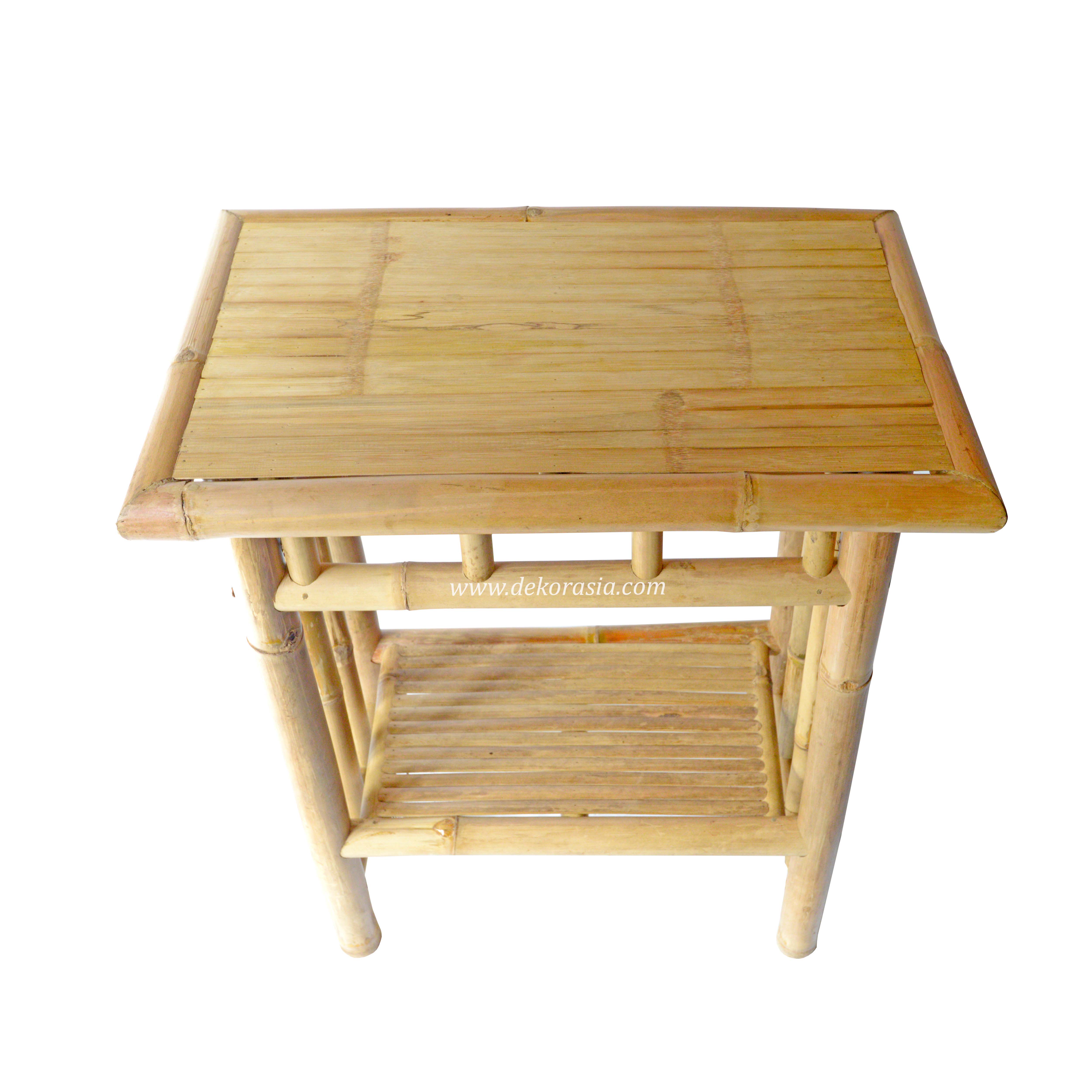 Table with Rack, Bamboo Knockdown - Bamboo Furniture